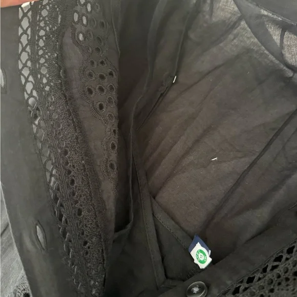 GAP Black Button-Down Midi Dress - Picture 4 of 7